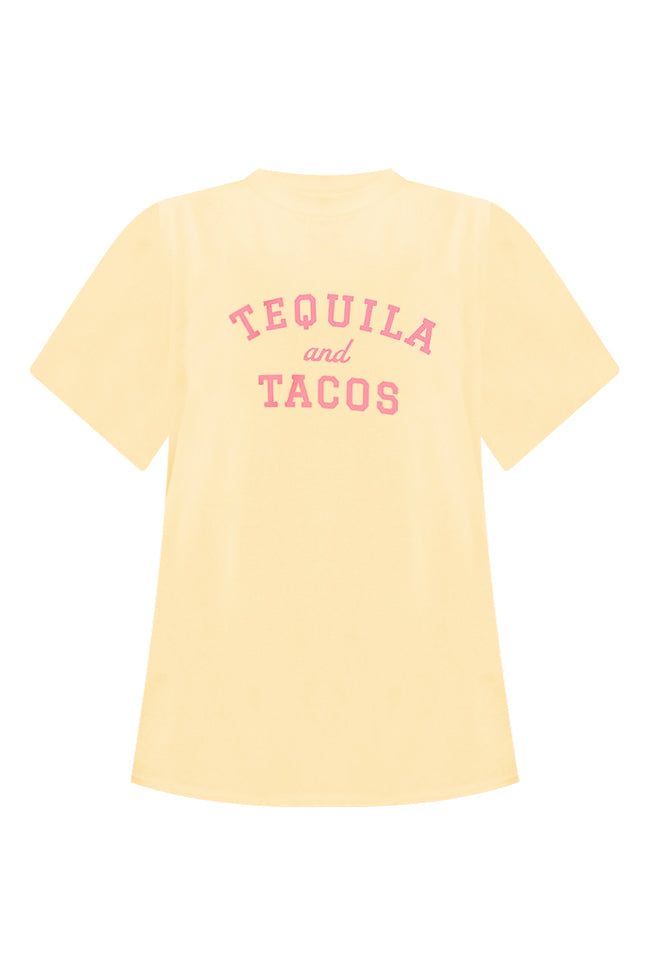 Tequila and Tacos Yellow Oversized Graphic Tee sold by Pink Lily product image thumbnail 6