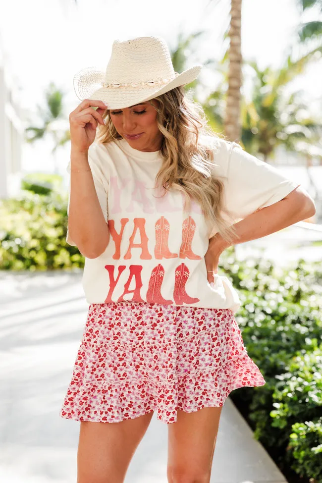 Y'all Ivory Comfort Color Graphic Tee Krista Horton X Pink Lily sold by Pink Lily product image thumbnail 3