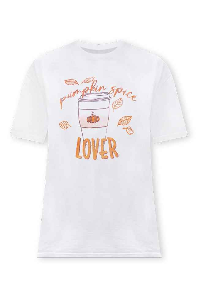 Pumpkin Spice Lover Ivory Graphic Tee sold by Pink Lily product image thumbnail 5