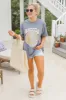It's All About Balance Grey Oversized Graphic Tee sold by Pink Lily