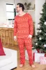 Mens Home For The Holidays Red Christmas Print Pajama Top FINAL SALE sold by Pink Lily