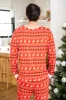 Mens Home For The Holidays Red Christmas Print Pajama Top FINAL SALE sold by Pink Lily