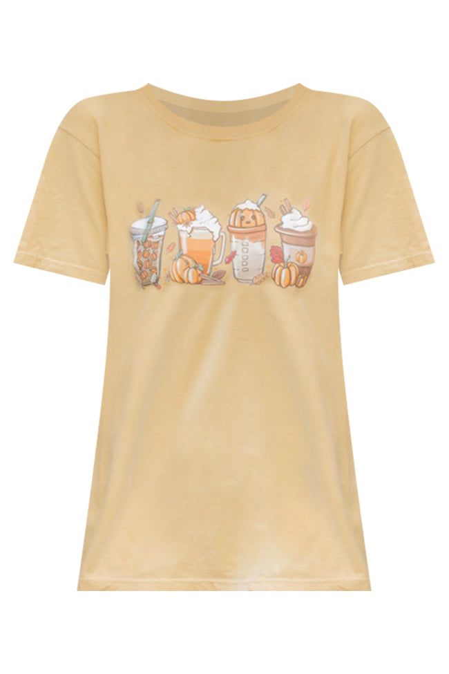 Fall Latte Mustard Graphic Tee sold by Pink Lily product image thumbnail 5