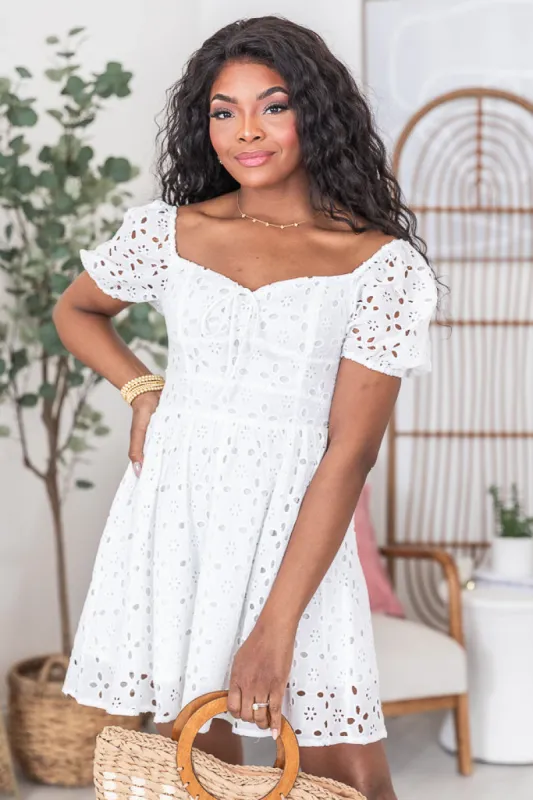 Believe In You Puff Sleeve Mini Dress FINAL SALE sold by Pink Lily