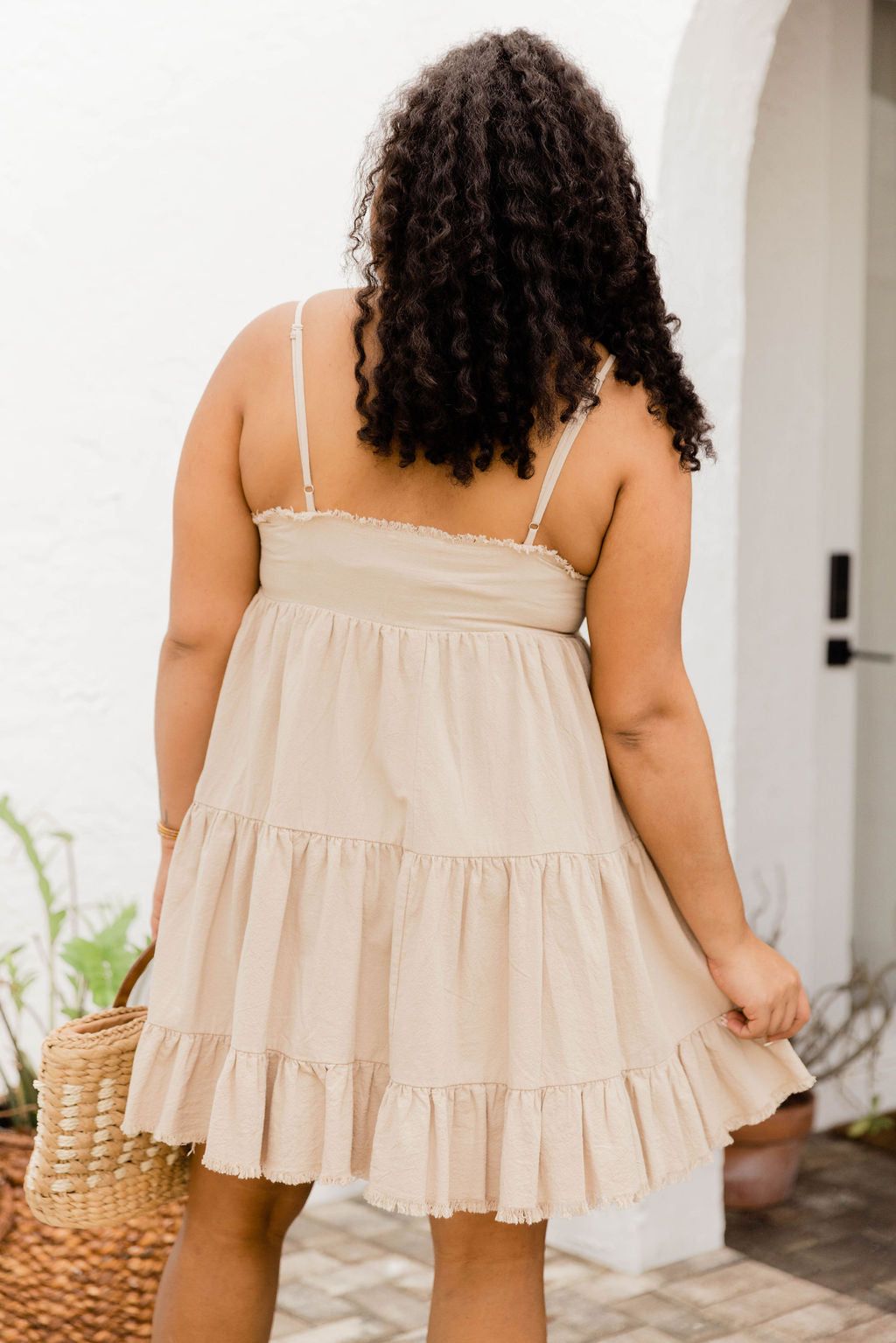 Dream On Beige Mini Dress FINAL SALE sold by Pink Lily product image thumbnail 5