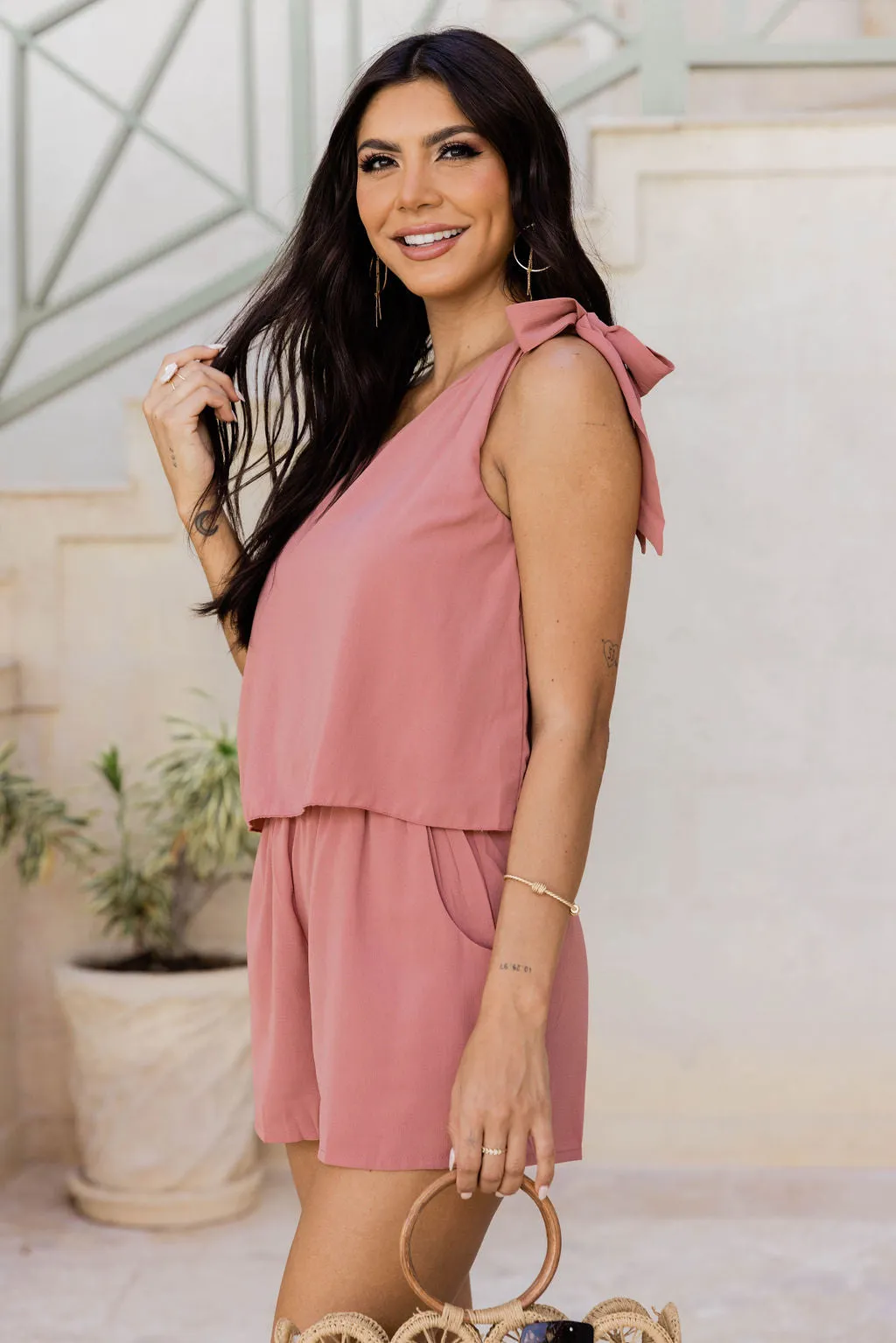 In My Favor Rose Romper FINAL SALE sold by Pink Lily product image thumbnail 3