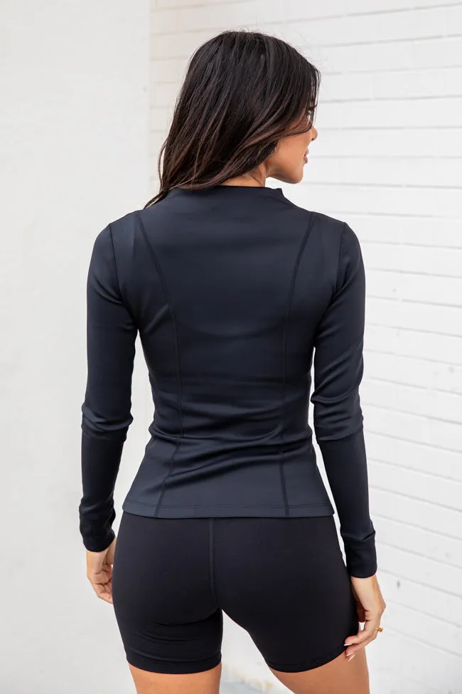 Coming In Hot Black Active Jacket FINAL SALE sold by Pink Lily product image thumbnail 4