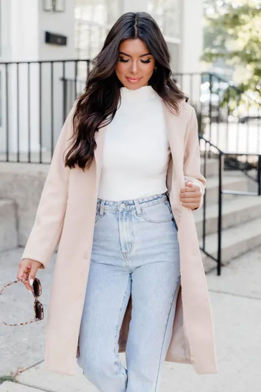 Cozy Love Camel Coat FINAL SALE sold by Pink Lily