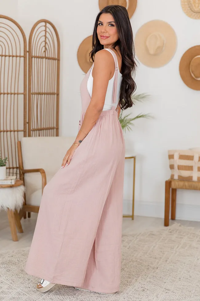 Got To Be You Taupe Gauze Jumpsuit SALE sold by Pink Lily product image thumbnail 4