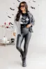 Skulls Black Oversized Graphic Tee sold by Pink Lily