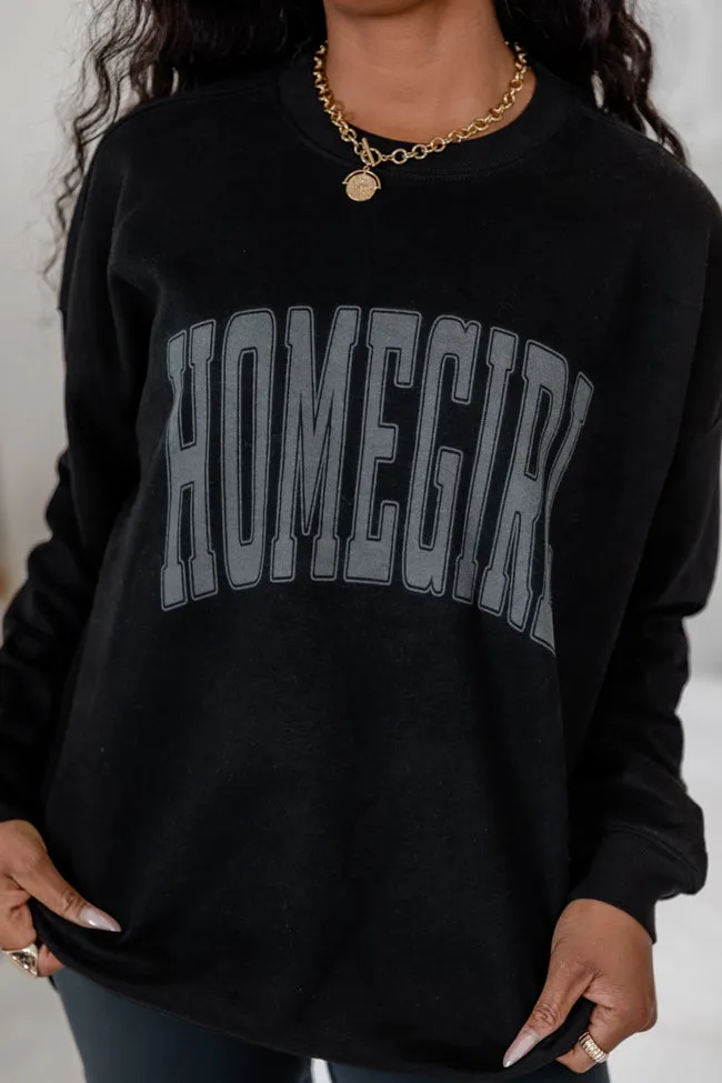 Homegirl Black Oversized Graphic Sweatshirt sold by Pink Lily product image thumbnail 3