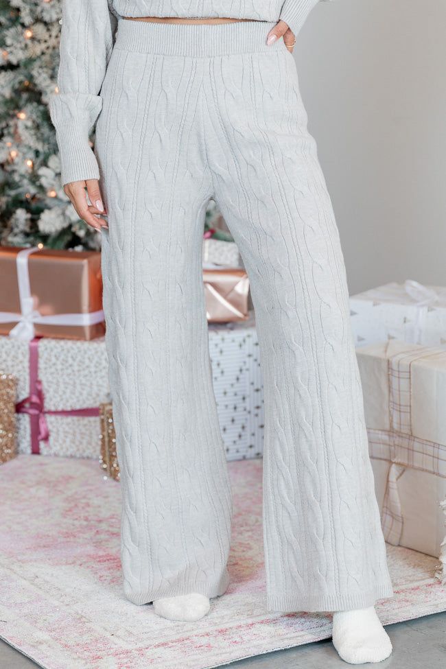 Forever Winter Cable Knit Lounge Pants DOORBUSTER sold by Pink Lily