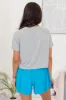 One Step Ahead Grey Cropped Tee FINAL SALE sold by Pink Lily