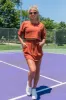 Tried It All Brown Knit Skort FINAL SALE sold by Pink Lily