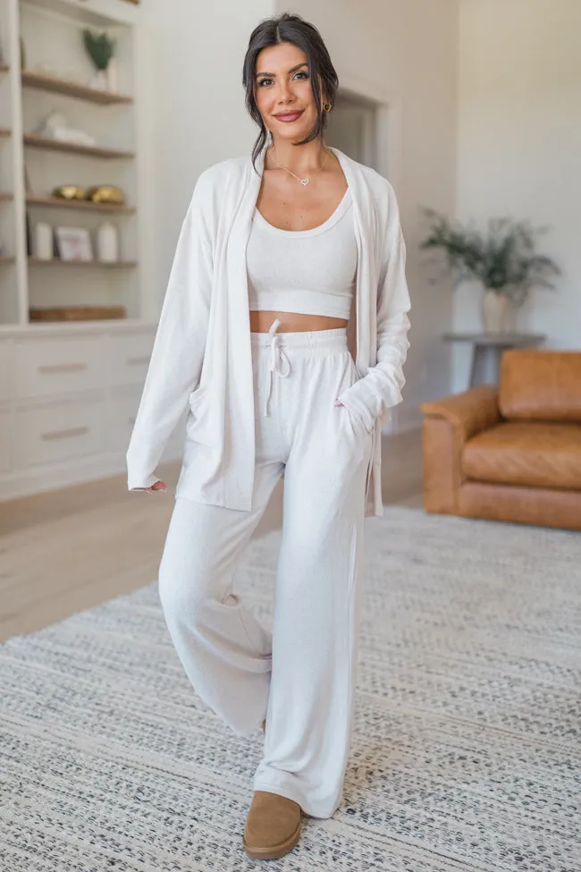 My Only Wish Beige Brushed Hacci Cardigan SALE sold by Pink Lily product image thumbnail 3