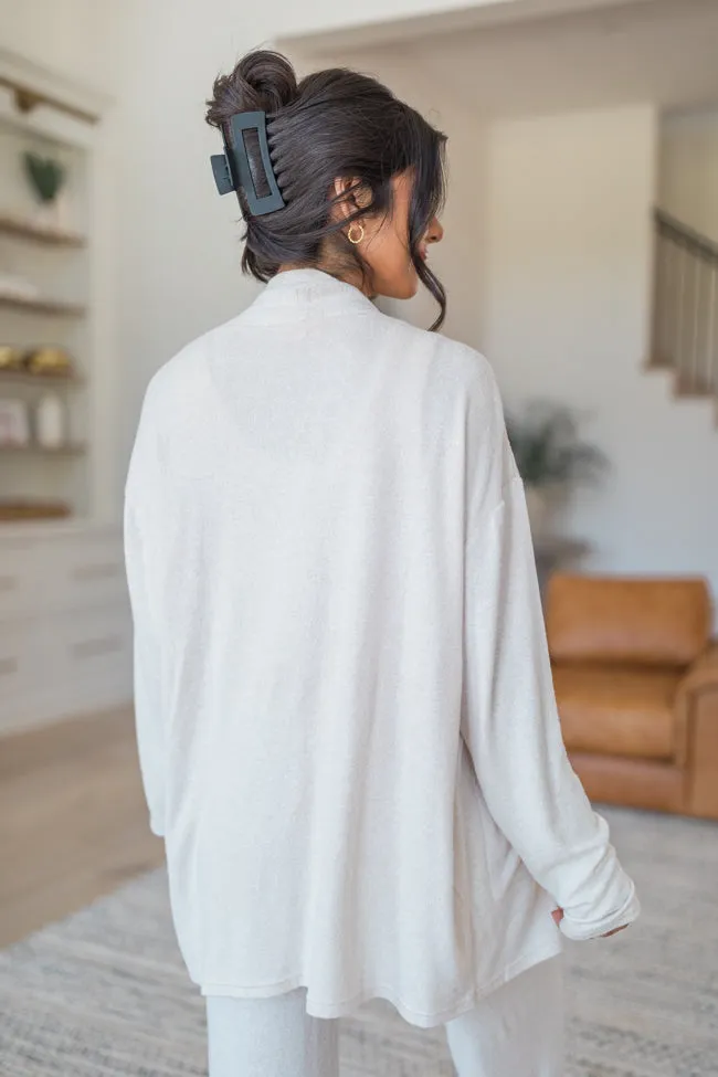 My Only Wish Beige Brushed Hacci Cardigan SALE sold by Pink Lily product image thumbnail 5