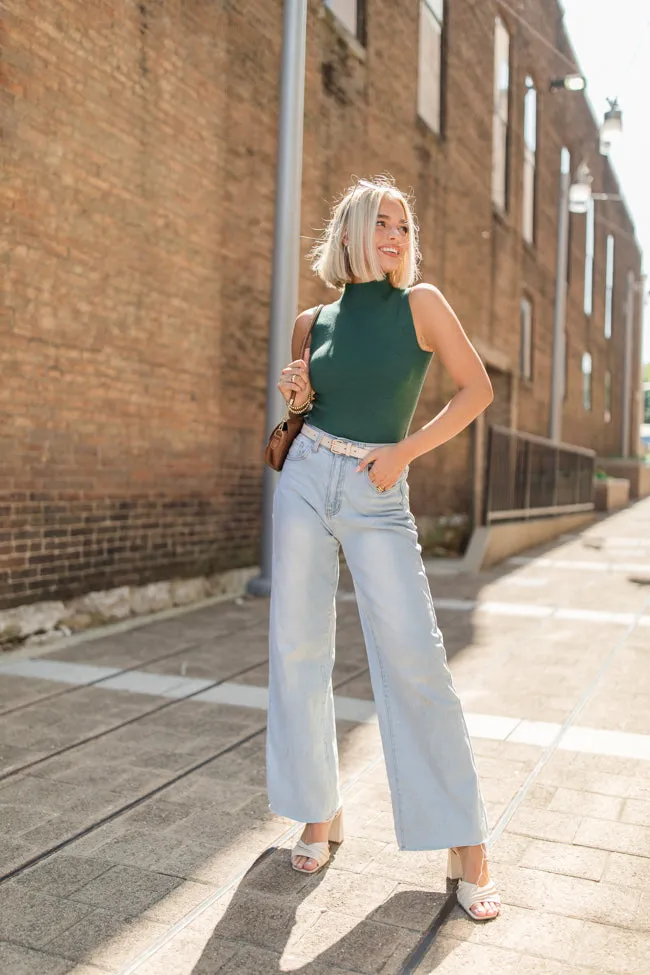 What It's Worth Sleeveless Mock Neck Knit Bodysuit FINAL SALE sold by Pink Lily product image thumbnail 2