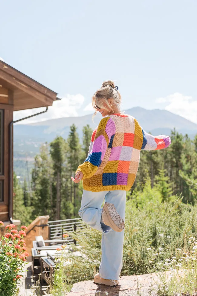 Still Deciding Multi Color Block Cardigan FINAL SALE sold by Pink Lily product image thumbnail 4