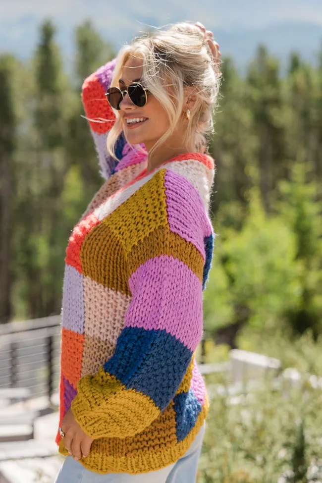 Still Deciding Multi Color Block Cardigan FINAL SALE sold by Pink Lily product image thumbnail 5