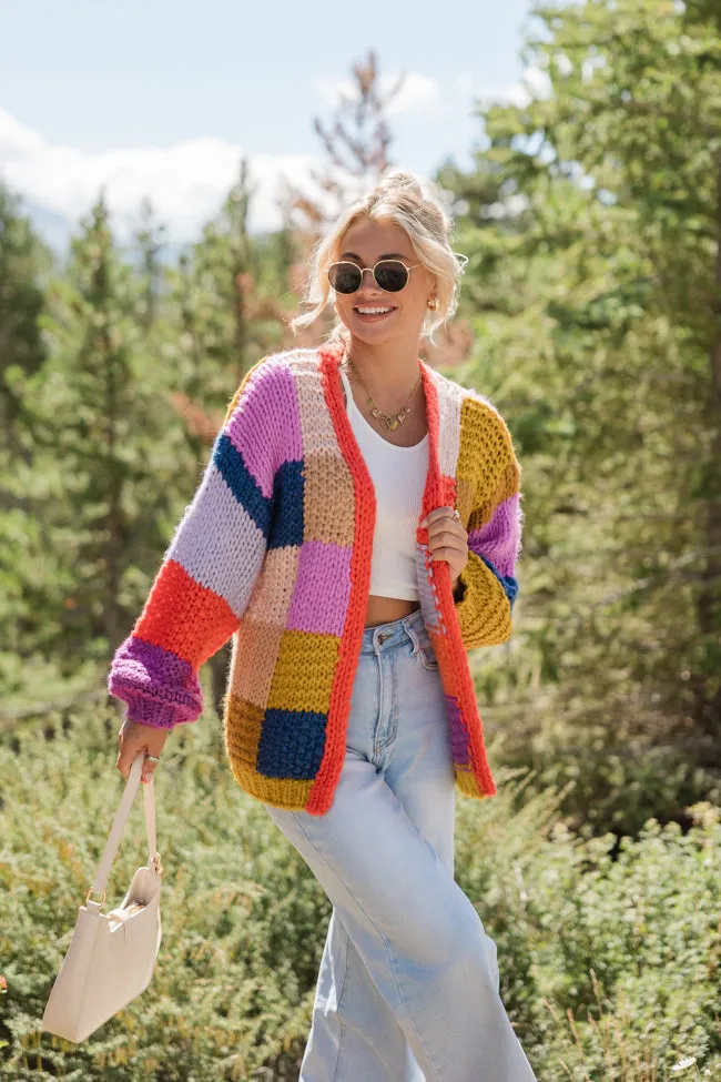 Still Deciding Multi Color Block Cardigan FINAL SALE sold by Pink Lily product image thumbnail 2