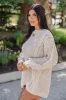 Wide Open Spaces Beige Chenille Cable Knit Oversized Sweater FINAL SALE sold by Pink Lily