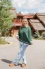 Wide Open Spaces Olive Chenille Cable Knit Oversized Sweater sold by Pink Lily
