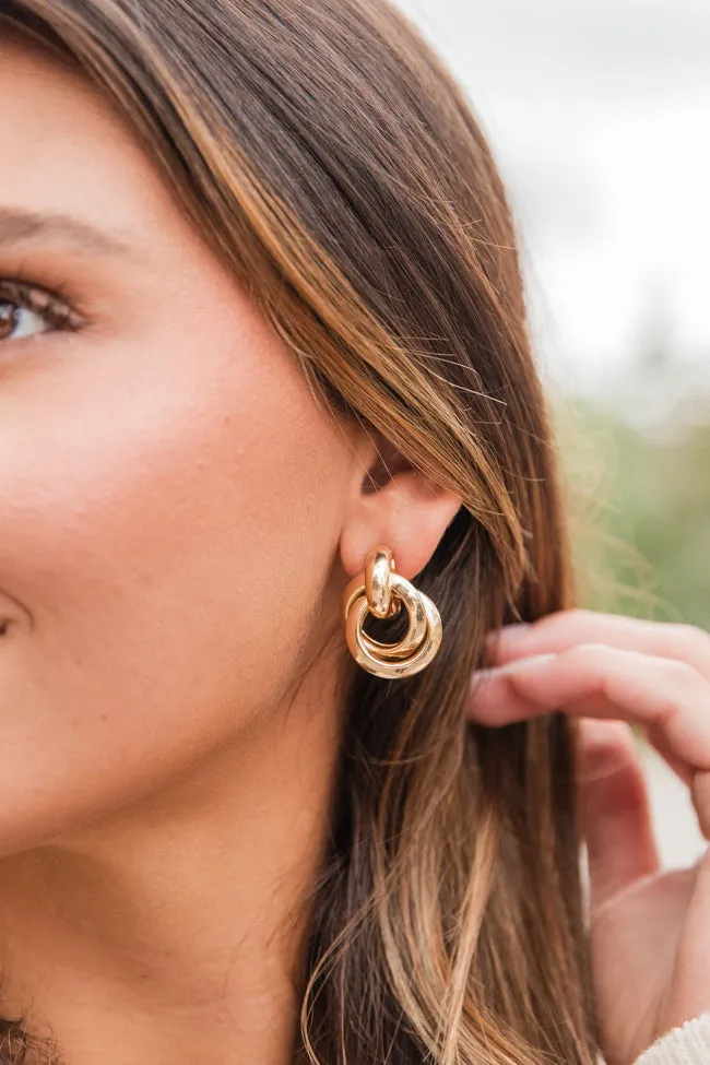 Gold Knot Earrings sold by Pink Lily product image thumbnail 2