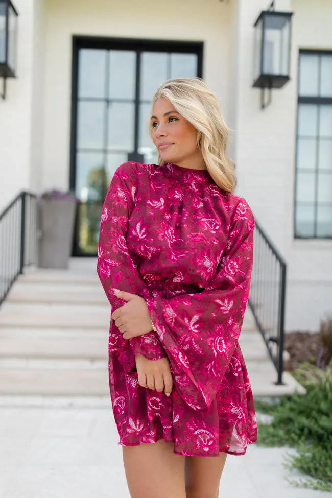 Give Me The Rundown Red Backless Mock Neck Printed Romper FINAL SALE sold by Pink Lily product image thumbnail 3