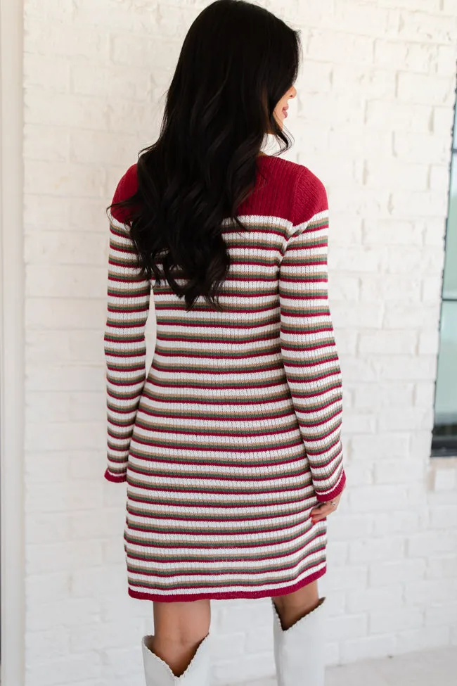 All About It Multi Striped Knit Sweater Dress FINAL SALE sold by Pink Lily product image thumbnail 5