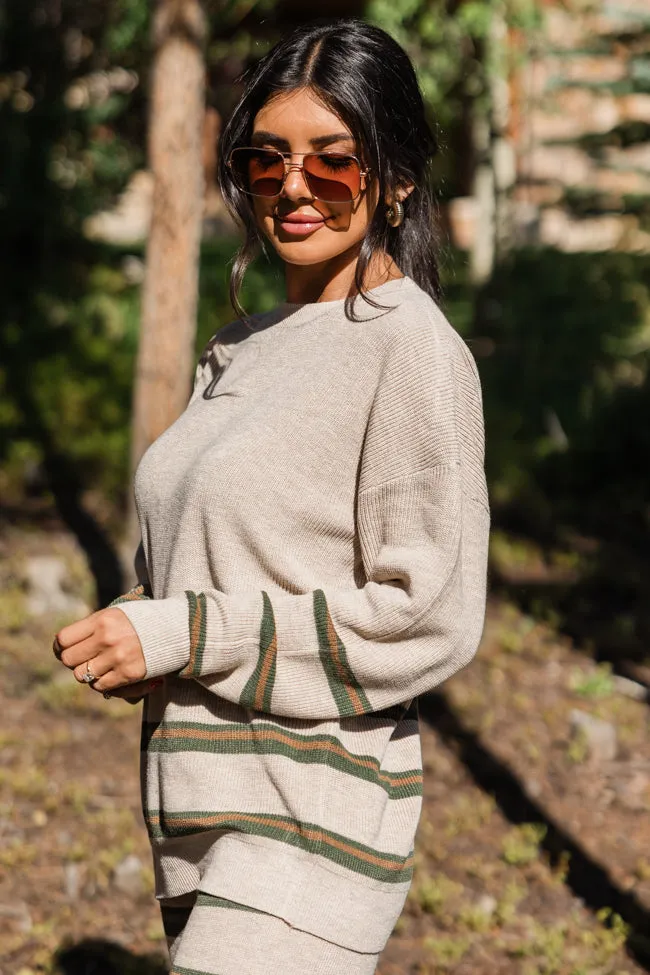 Seeing Stripes Beige Multi Striped Knit Sweater sold by Pink Lily product image thumbnail 4