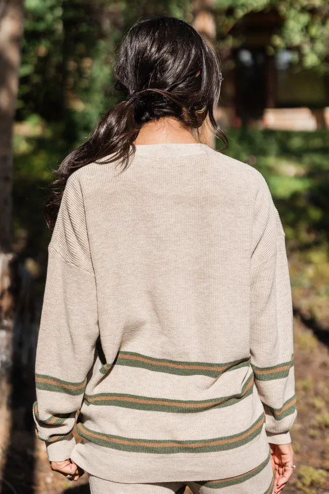 Seeing Stripes Beige Multi Striped Knit Sweater sold by Pink Lily product image thumbnail 5