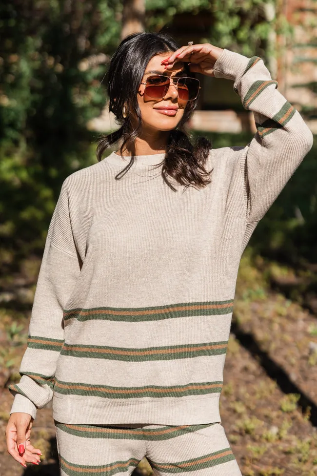 Seeing Stripes Beige Multi Striped Knit Sweater sold by Pink Lily product image thumbnail 3