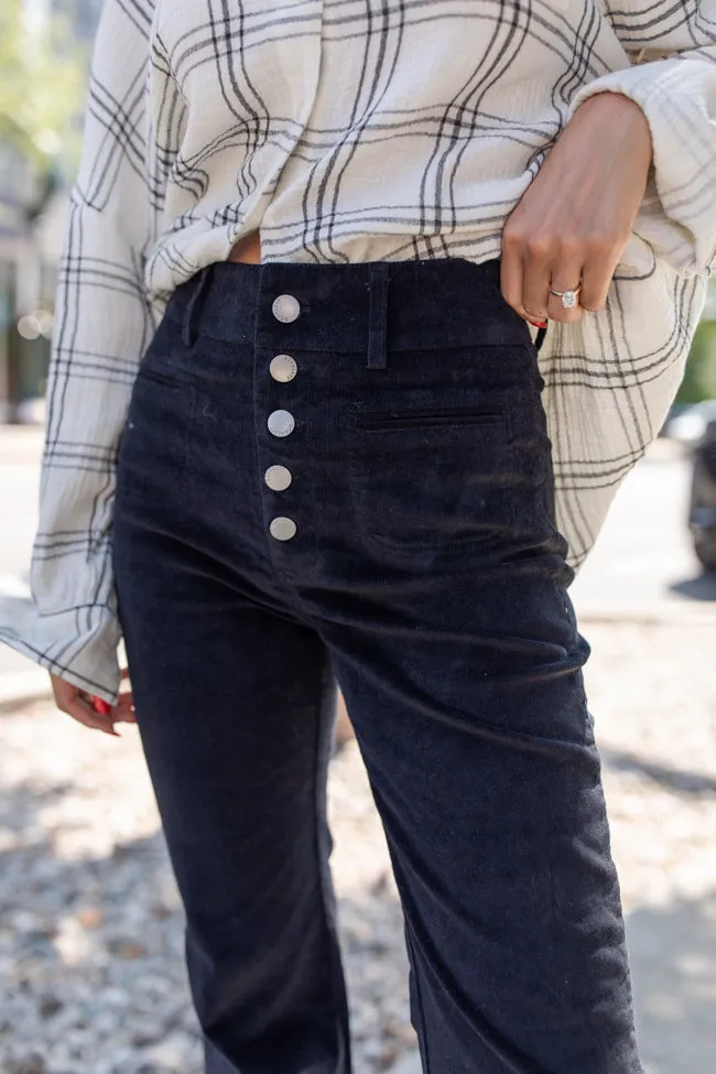 I Can't Forget Black Button Fly Corduroy Pants sold by Pink Lily product image thumbnail 3