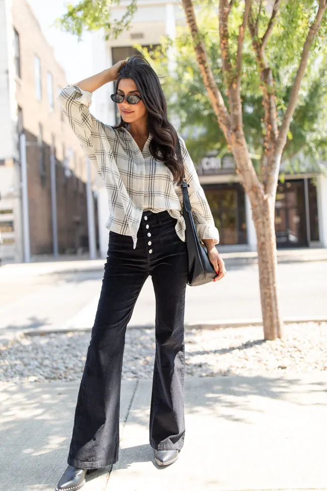 I Can't Forget Black Button Fly Corduroy Pants sold by Pink Lily product image thumbnail 2