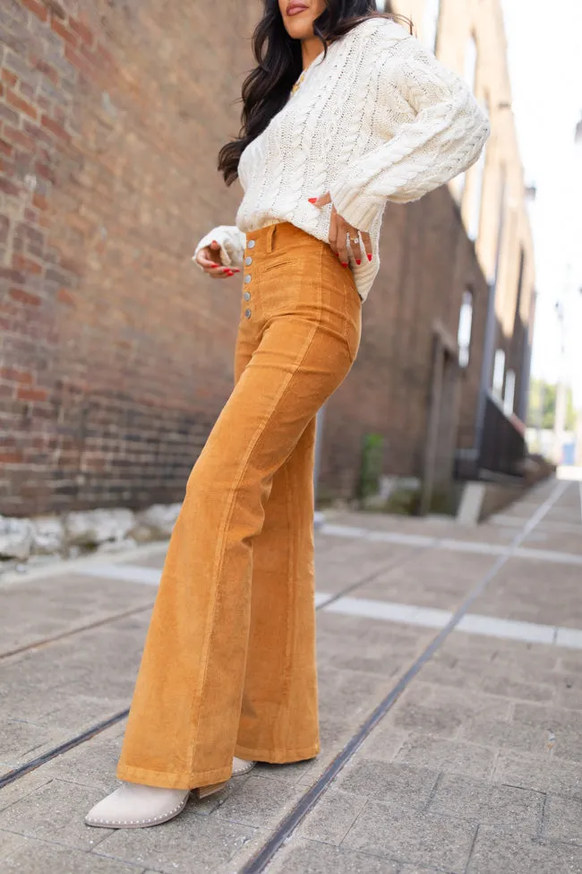 I Can't Forget Camel Button Fly Corduroy Pants FINAL SALE sold by Pink Lily product image thumbnail 4