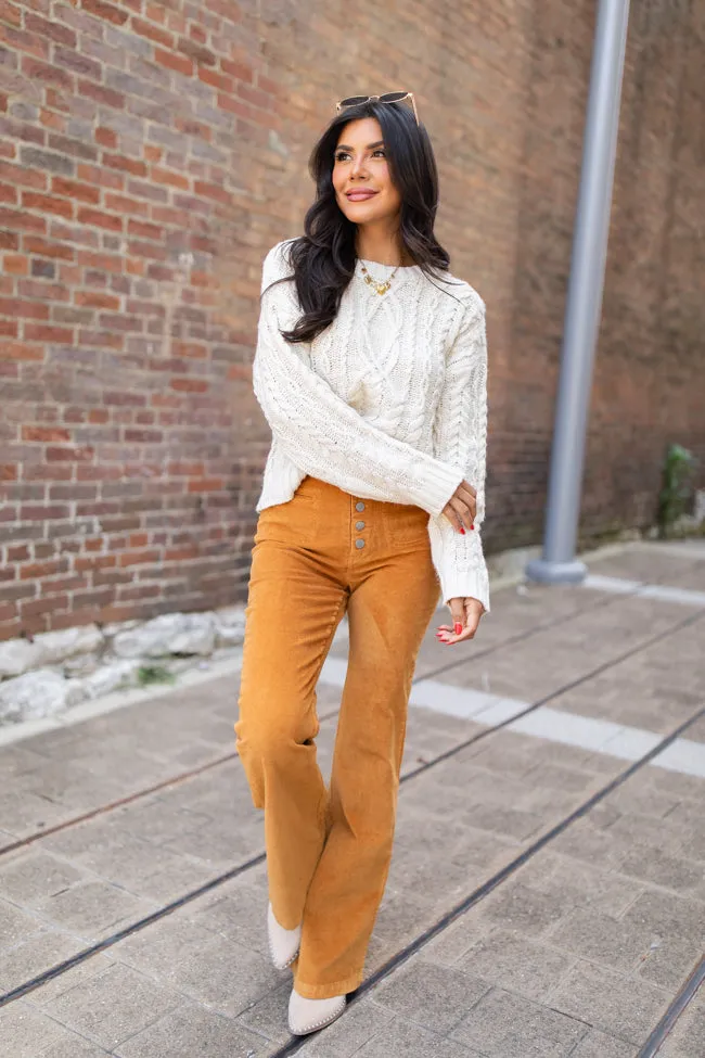 I Can't Forget Camel Button Fly Corduroy Pants FINAL SALE sold by Pink Lily product image thumbnail 2