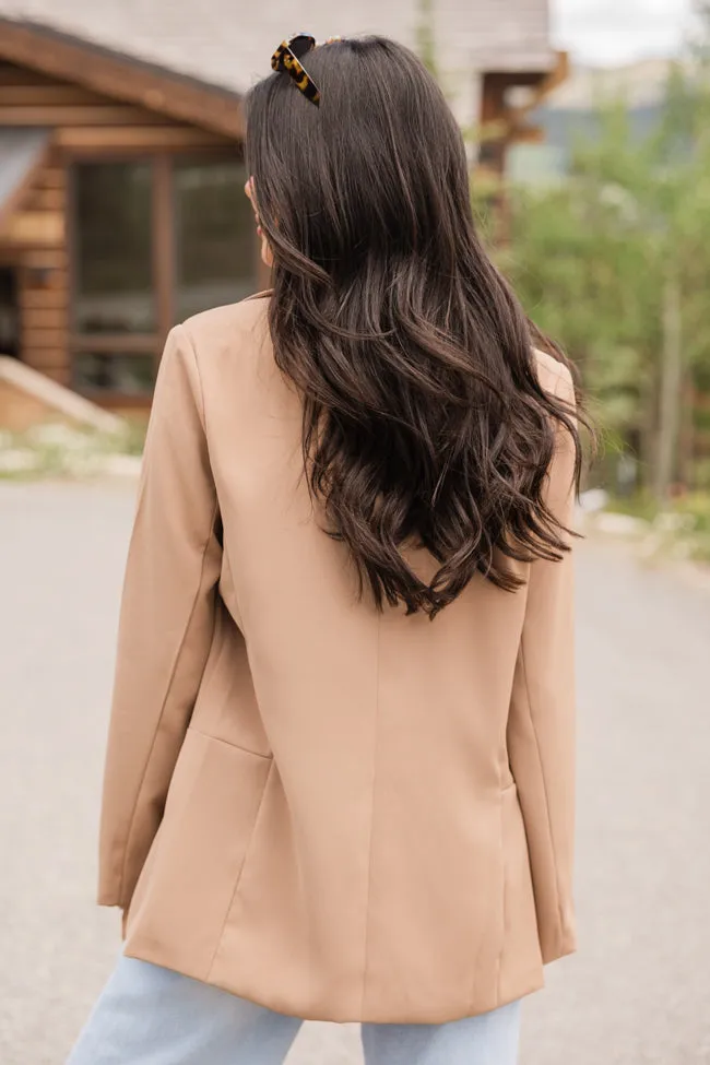 Back In Business Camel Long Blazer FINAL SALE sold by Pink Lily product image thumbnail 5