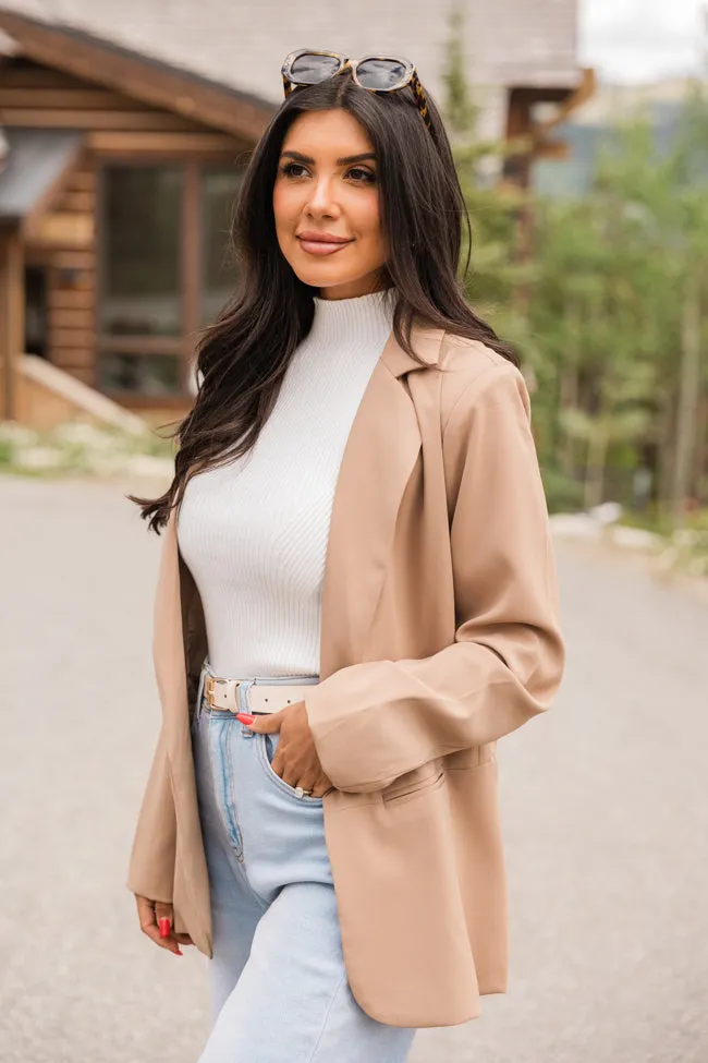 Back In Business Camel Long Blazer FINAL SALE sold by Pink Lily product image thumbnail 4