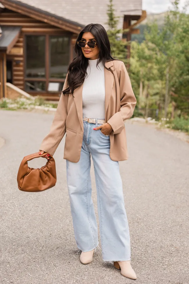 Back In Business Camel Long Blazer FINAL SALE sold by Pink Lily product image thumbnail 3