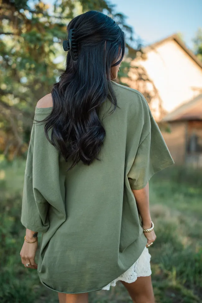 92 Moss Hyfve Oversized Graphic Tee sold by Pink Lily product image thumbnail 5