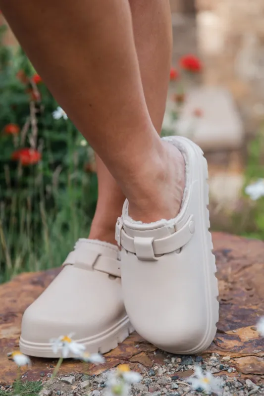 Palmer Rubber Sherpa Lined Slip-on Clog SALE sold by Pink Lily