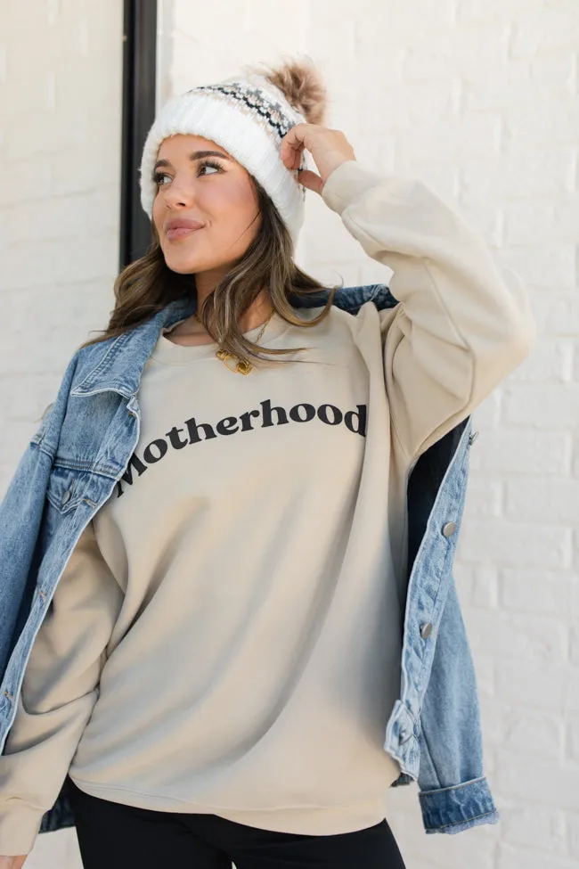 Motherhood Cream Graphic Sweatshirt sold by Pink Lily