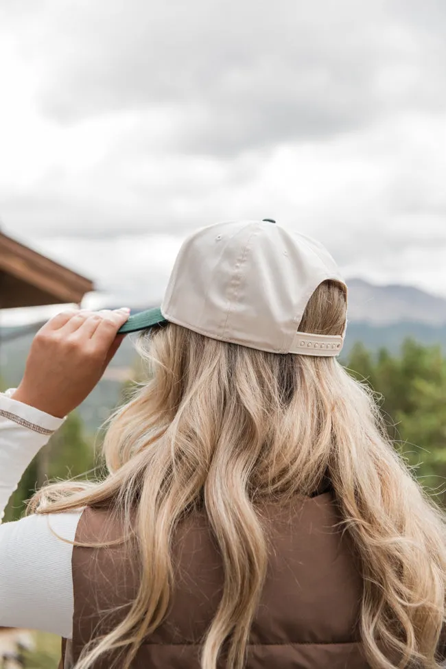 Long Weekend Dark Green and Khaki Trucker Hat sold by Pink Lily product image thumbnail 5
