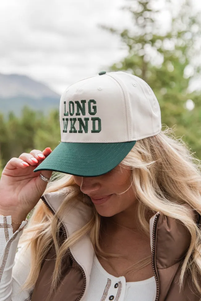 Long Weekend Dark Green and Khaki Trucker Hat sold by Pink Lily product image thumbnail 3