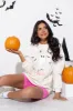 Let's Go Ghouls Cream Graphic Sweatshirt sold by Pink Lily