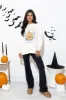 Spooky Vibes Cream Oversized Graphic Sweatshirt sold by Pink Lily