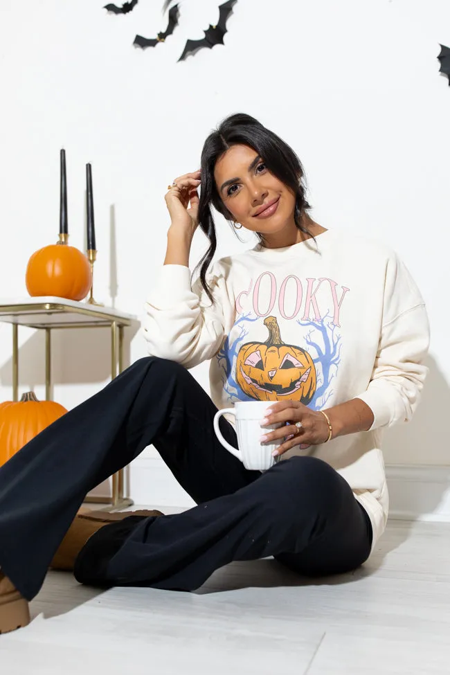 Spooky Vibes Cream Graphic Sweatshirt sold by Pink Lily product image thumbnail 4