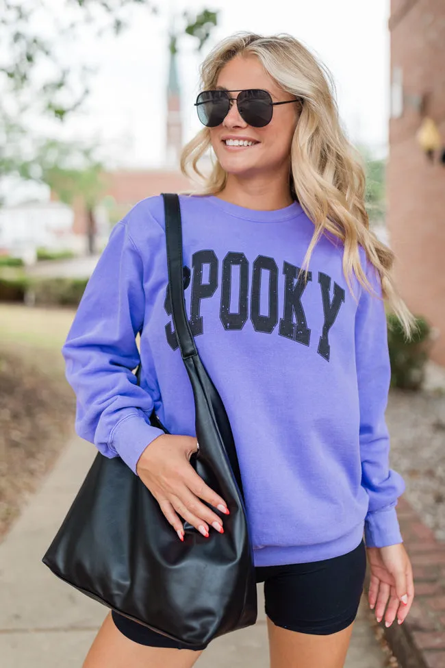 Spooky Block Violet Graphic Sweatshirt SALE sold by Pink Lily product image thumbnail 2