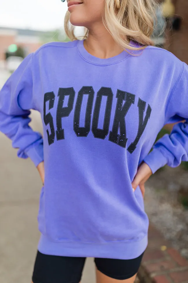 Spooky Block Violet Graphic Sweatshirt SALE sold by Pink Lily product image thumbnail 3