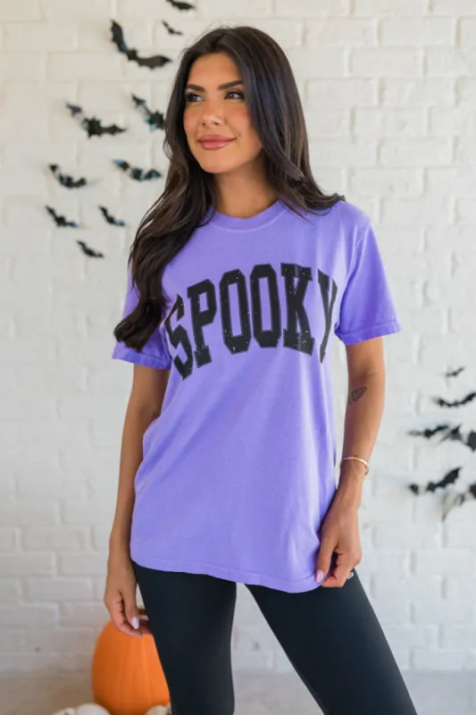 Spooky Block Violet Graphic Tee SALE sold by Pink Lily